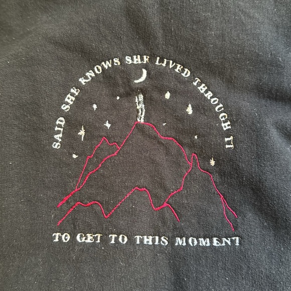 Phoebe Bridgers Punisher Embroidered Crewneck Sweatshirt - Picture 2 of 5